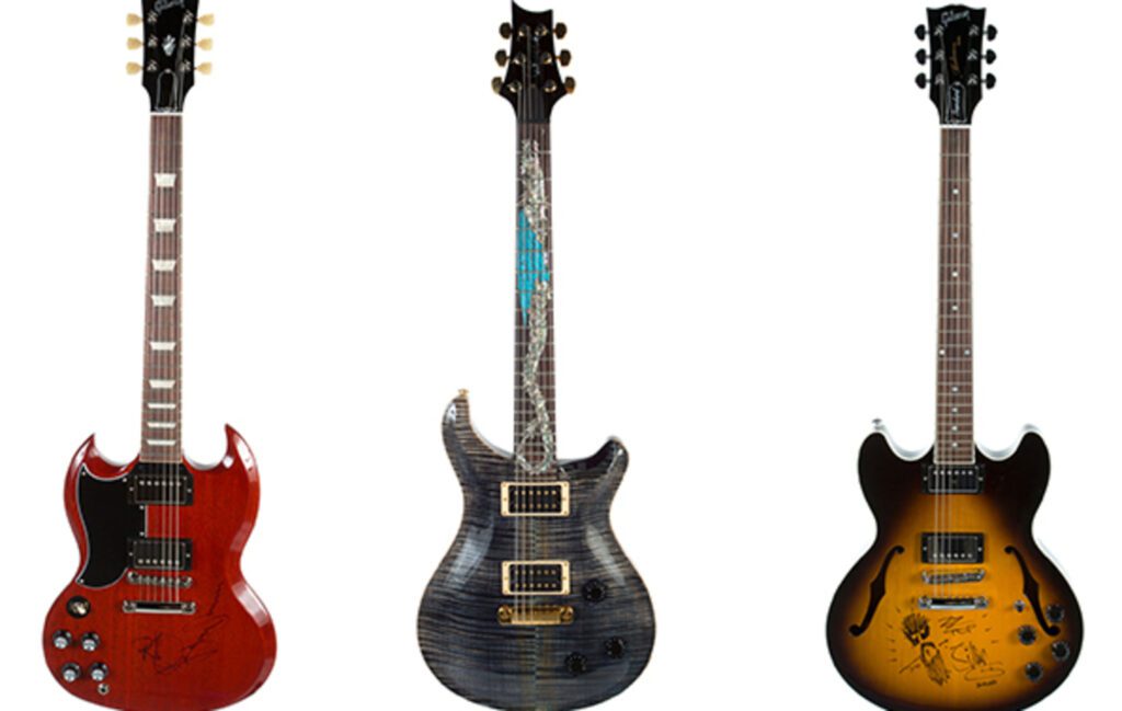 Guitars signed by Robert Plant and Carlos Santana to be auctioned for MusiCares