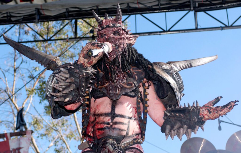 A-level student dressed as GWAR's Oderus Urungus picks up his results
