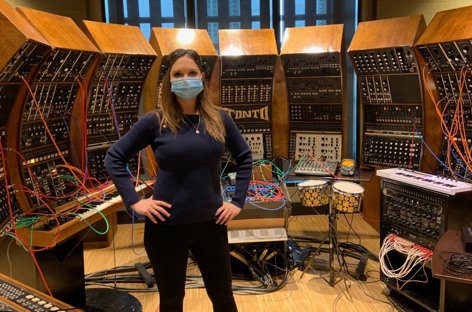Canadian artist Angie C made music on the TONTO synthesizer using only her brainwaves