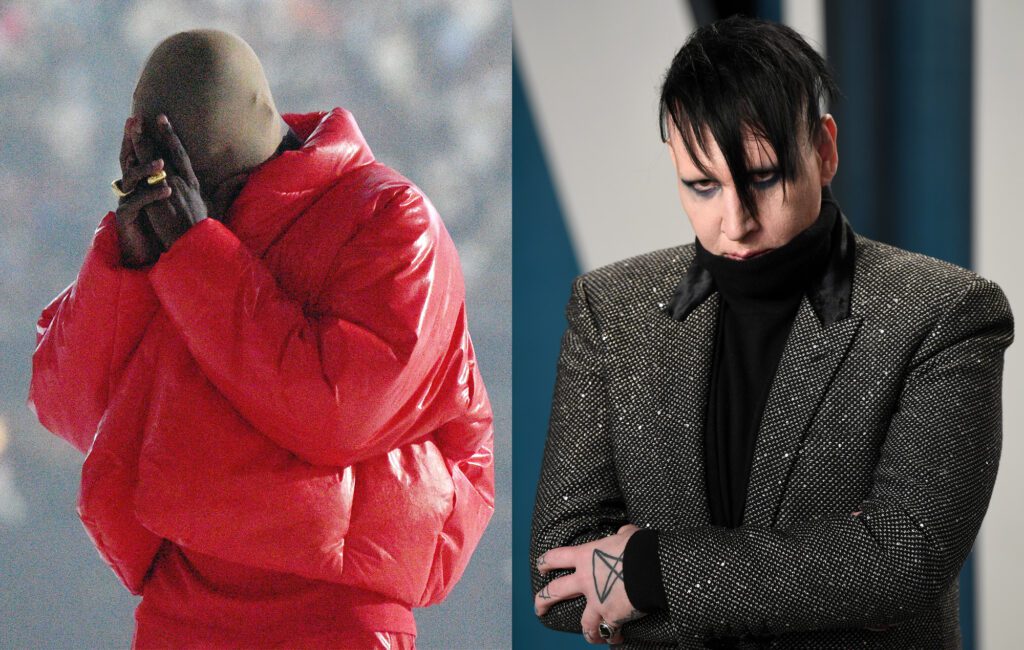 Marilyn Manson makes appearance at Kanye West’s ‘Donda’ Chicago album playback event