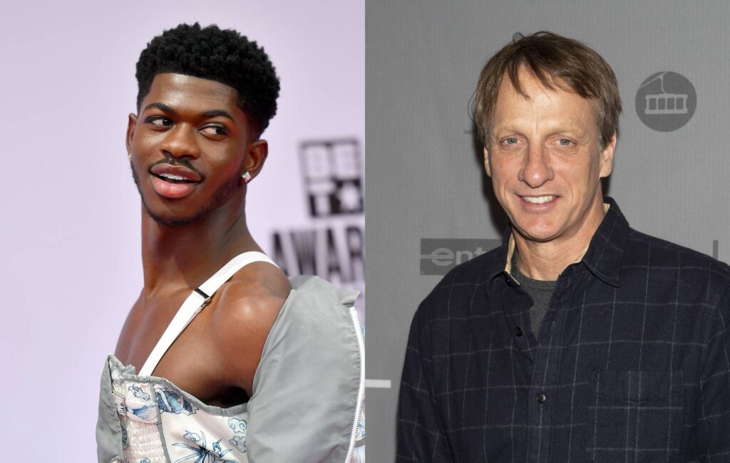 Watch Lil Nas X and Tony Hawk show off their skateboarding skills together