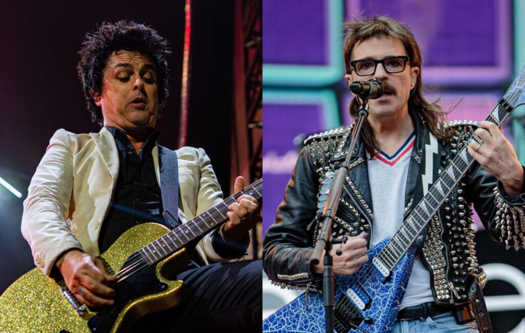 Watch Green Day prank Weezer by storming the stage in bizarre costumes