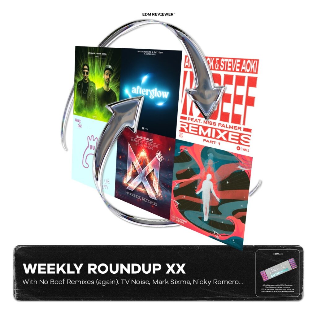 Weekly Roundup XX (with No Beef Remixes *again*, TV Noise, Mark Sixma, Nicky Romero…)