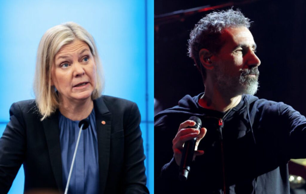 Swedish Prime Minister loves System Of A Down, plays their music at parties