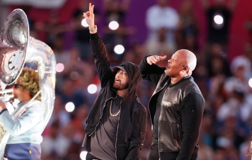 Eminem and Dr. Dre albums surge up US charts following Super Bowl performance