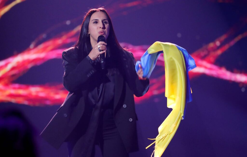 Ukraine Eurovision winner Jamala delivers emotive performance of '1944' at 'Concert For Ukraine'