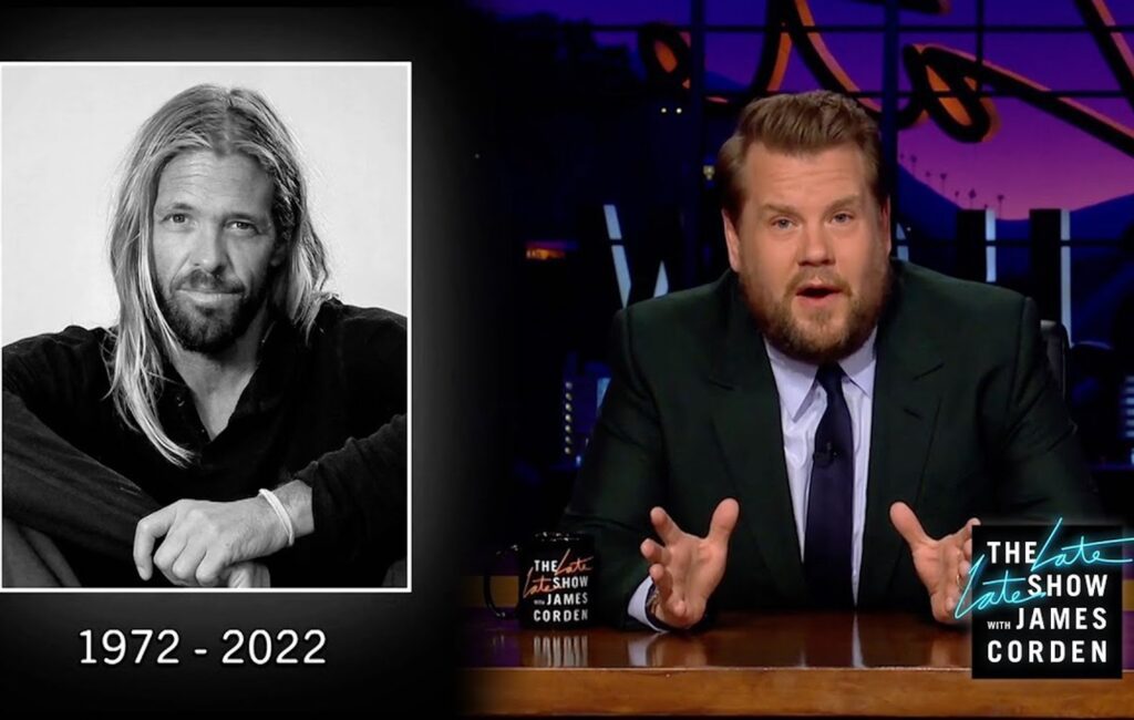 James Corden pays tribute to “bright light” Taylor Hawkins on 'The Late Late Show'