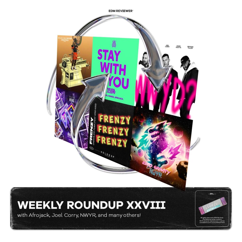 Weekly Roundup XXVIII (with Afrojack, Joel Corry, NWYR, and many others!)
