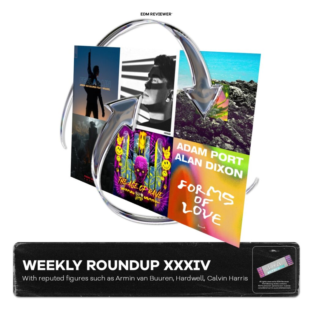 Weekly Roundup XXXIV (with reputed figures such as Armin van Buuren, Hardwell, Calvin Harris)