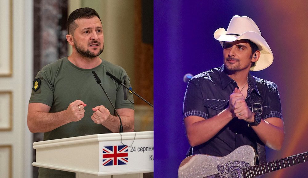 Ukrainian President Zelenskyy Is On The New Brad Paisley Single