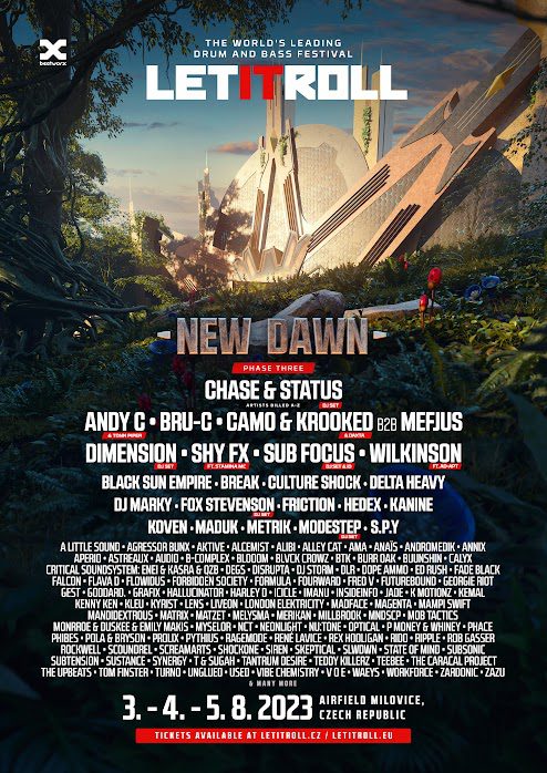 Let It Roll reveal full lineup for 2023: Andy C, Dimension, Modestep, Shy FX & more