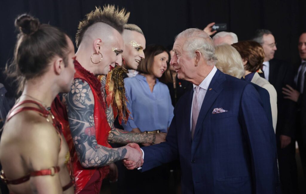 King Charles and Camilla greeted by German Eurovision metal band during state visit