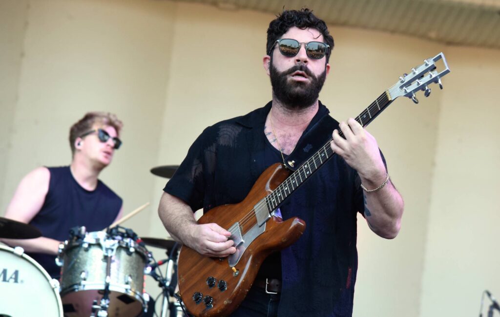 Yannis Philippakis of Foals performs during Lollapalooza at Grant Park on August 04, 2023 in Chicago, Illinois. Credit: Tim Mosenfelder/Getty