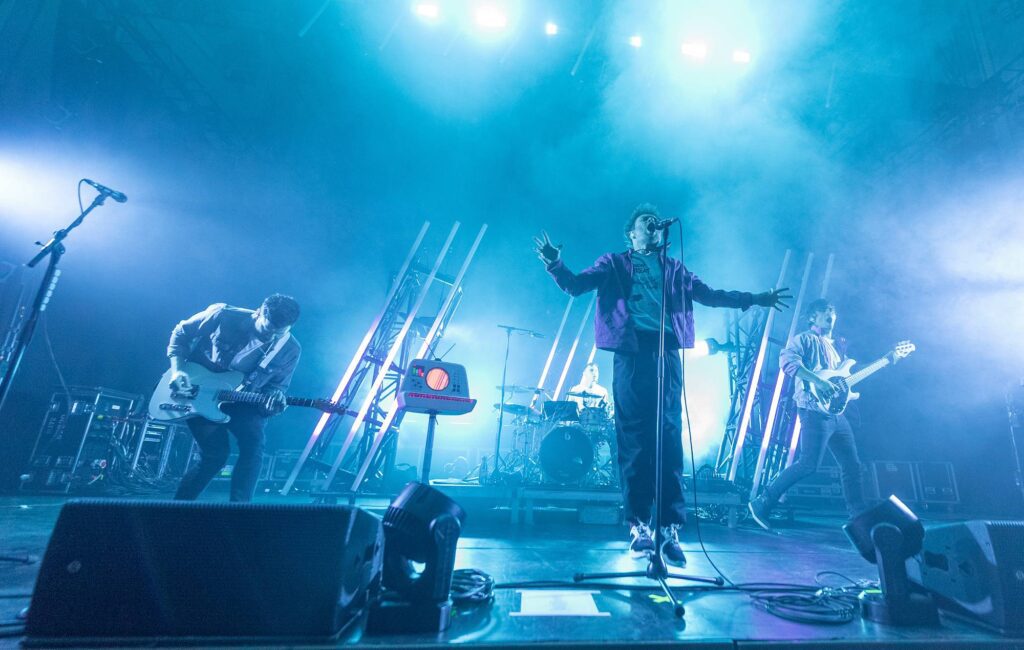 Enter Shikari perform on stage at Usher Hall in Edinburgh (Photo by Roberto Ricciuti/Redferns)