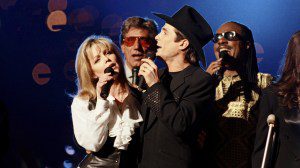 ATLANTA, GA - 1994: Country singer Clint Black performs during the half-time show at the 1994 Atlanta, Georgia, Superbowl XXVII football game at the Georgia Dome. (Photo by George Rose/Getty Images)