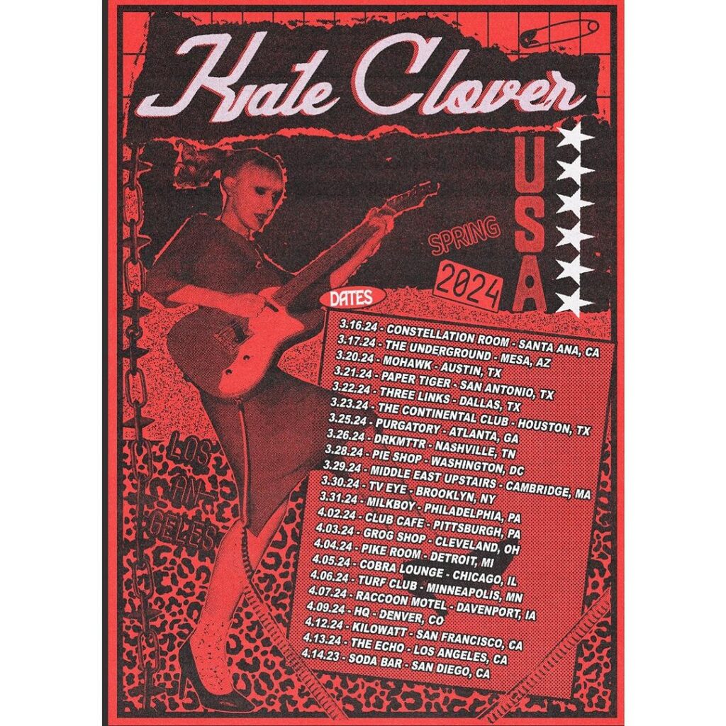 kate clover tour