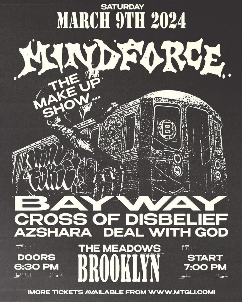 Mindforce make up show announced for cancelled Saint Vitus set