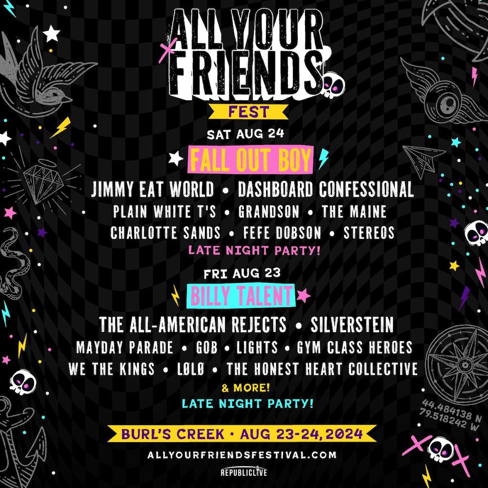 all your friends festival lineup
