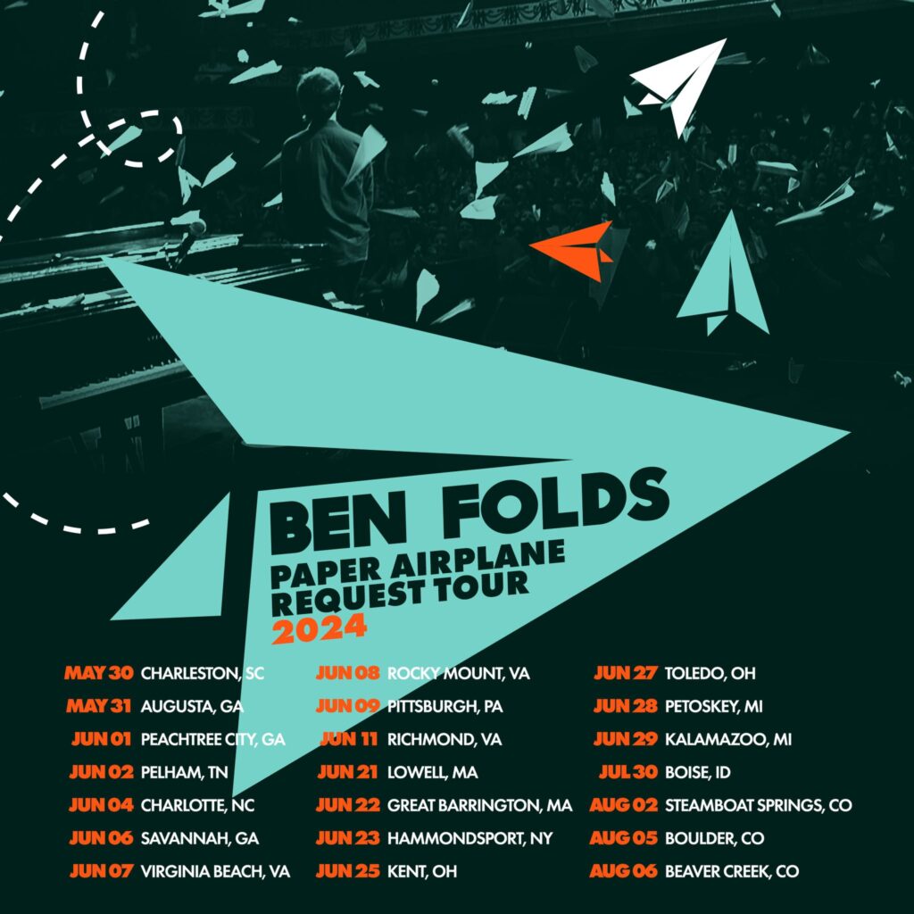 Tour news: Ben Folds, Colin Steston, Gates To Hell / Vomit Forth / Corpse Pile, Special Interest, more