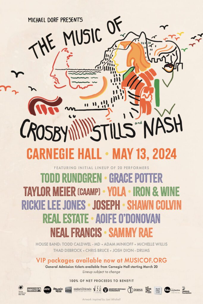 Todd Rundgren, Iron & Wine, Rickie Lee Jones, Real Estate & more playing The Music of Crosby, Stills & Nash