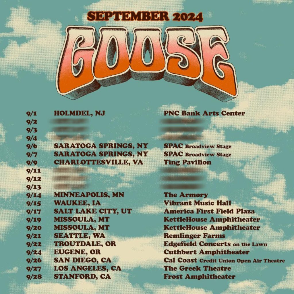 goose september tour