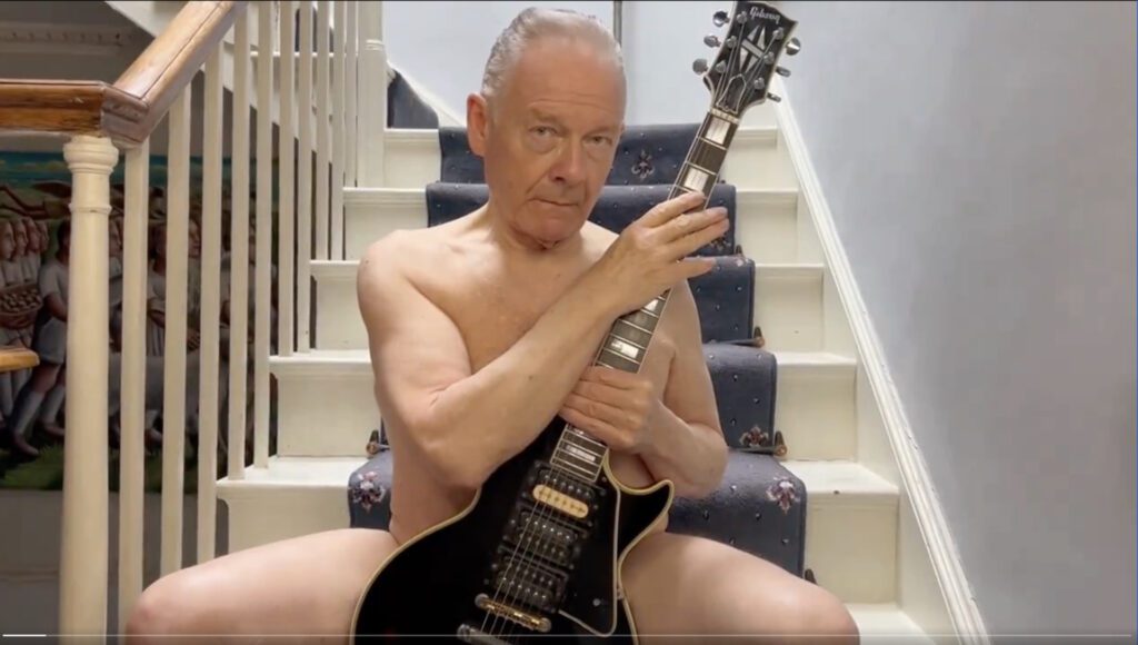 Robert Fripp bares almost all in OnlyFans video for April Fool’s Day