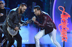 Lenny Santos (L) and Romeo Santos of Aventura