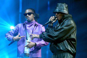 NEWARK, NEW JERSEY - SEPTEMBER 12: Metro Boomin and Future perform onstage during the 2023 MTV Video Music Awards at Prudential Center on September 12, 2023 in Newark, New Jersey. (Photo by Theo Wargo/Getty Images for MTV)