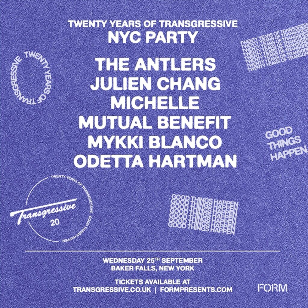 The Antlers, Mykki Blanco, Mutual Benefit & more playing Transgressive 20th anniversary party in NYC