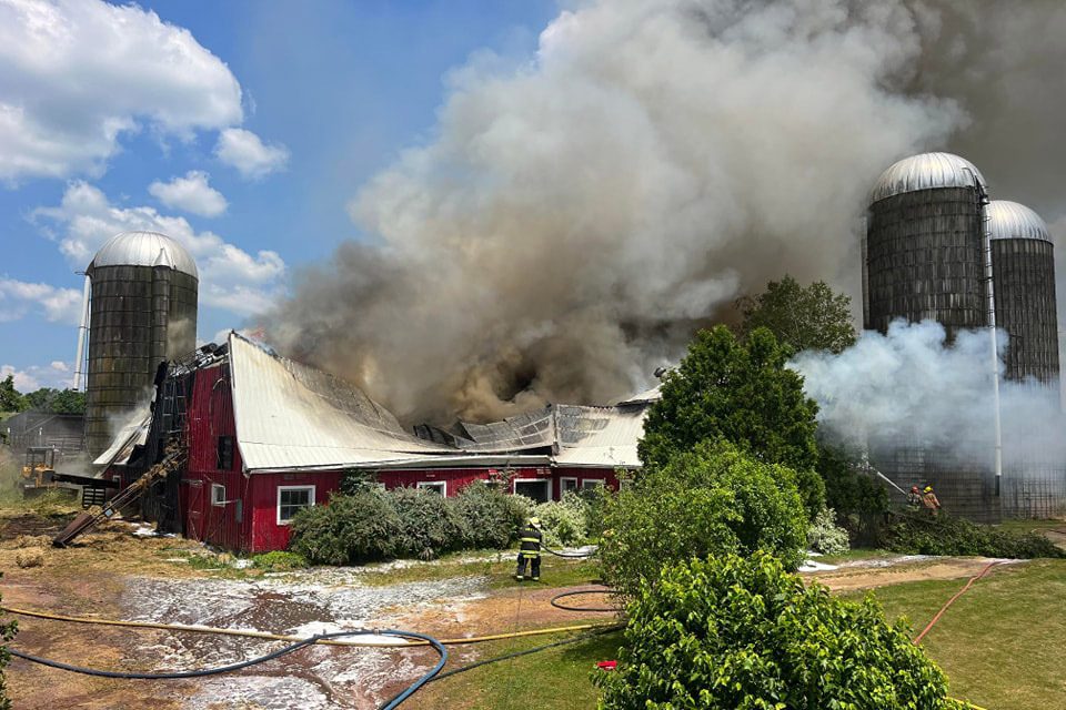 Barn at original Woodstock farm in Bethel, NY destroyed in fire