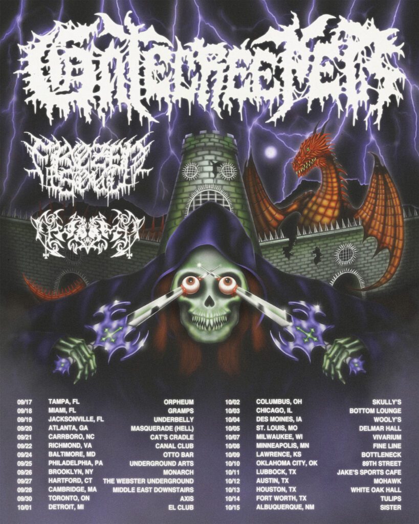 Gatecreeper, Frozen Soul & Worm announce 2024 Tour Dates