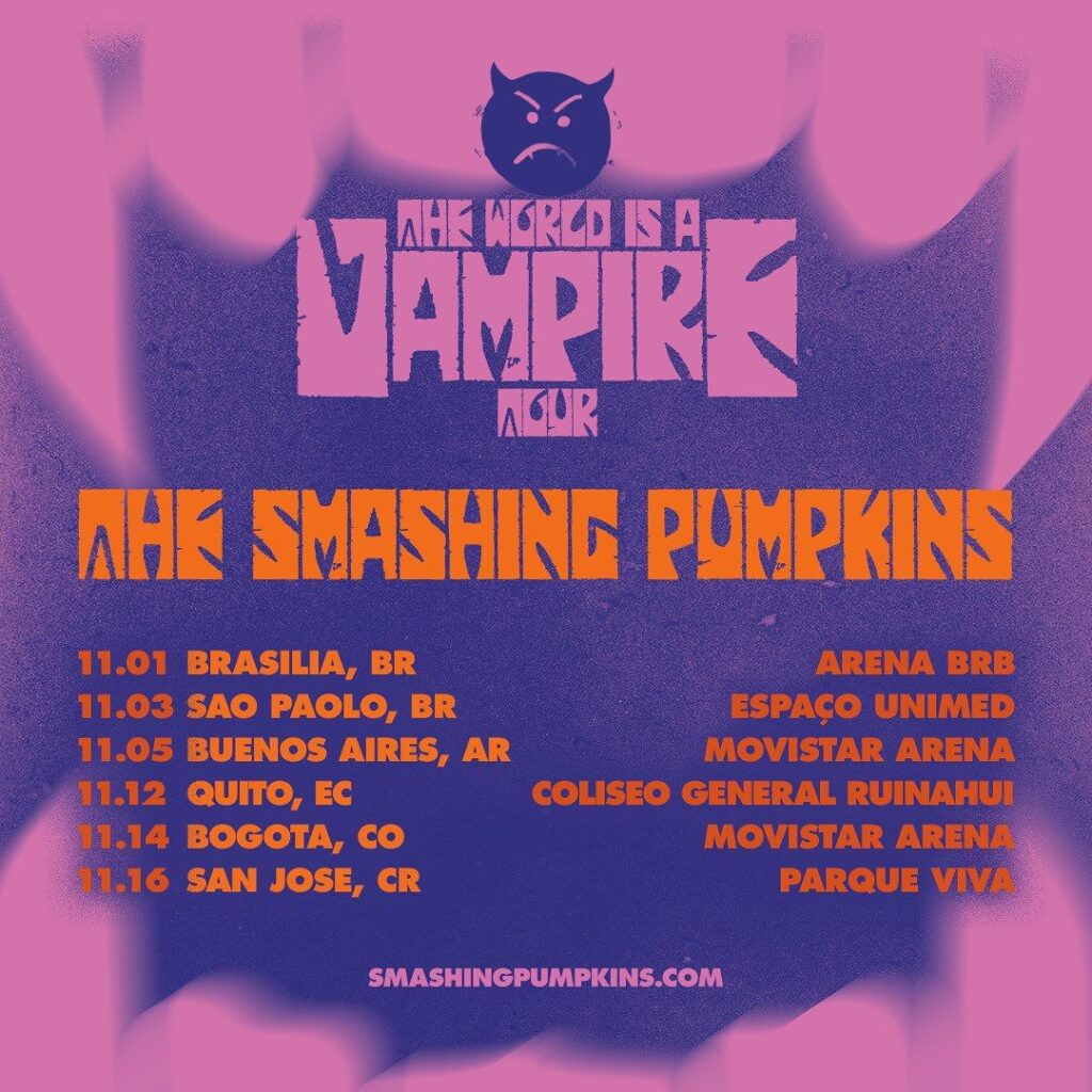 Tour news: Smashing Pumpkins, NØ MAN, Helado Negro, Basilica Soundscape, more
