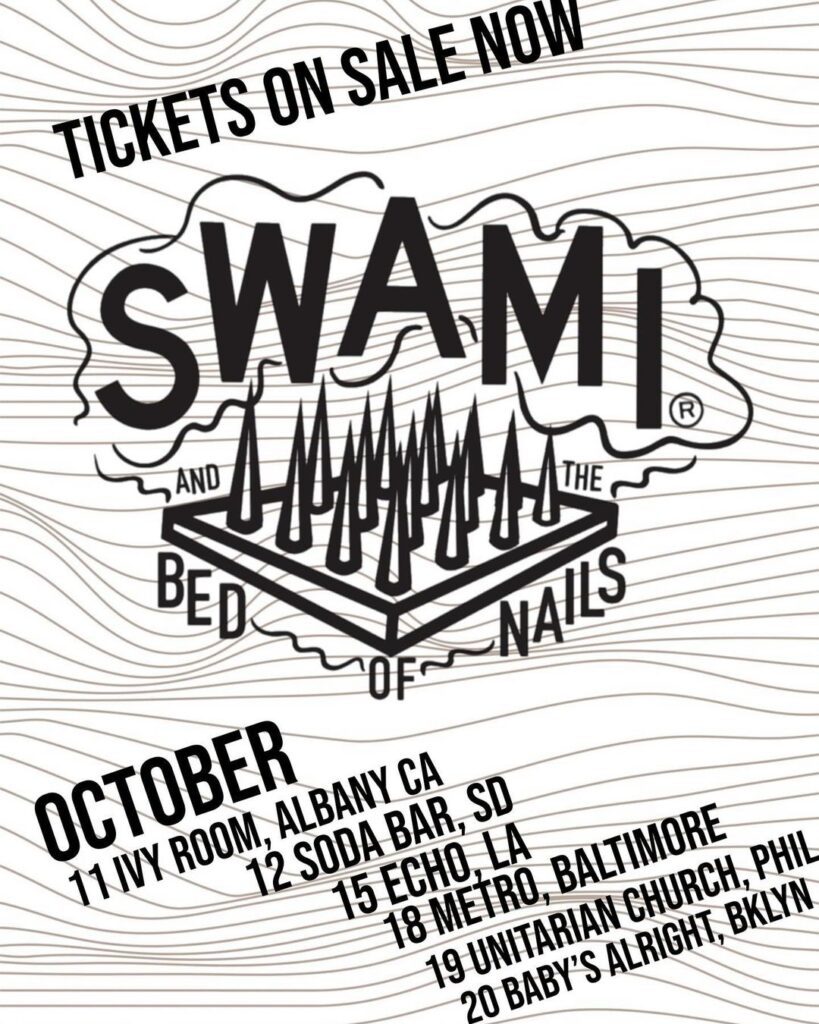 swami and the bed of nails tour