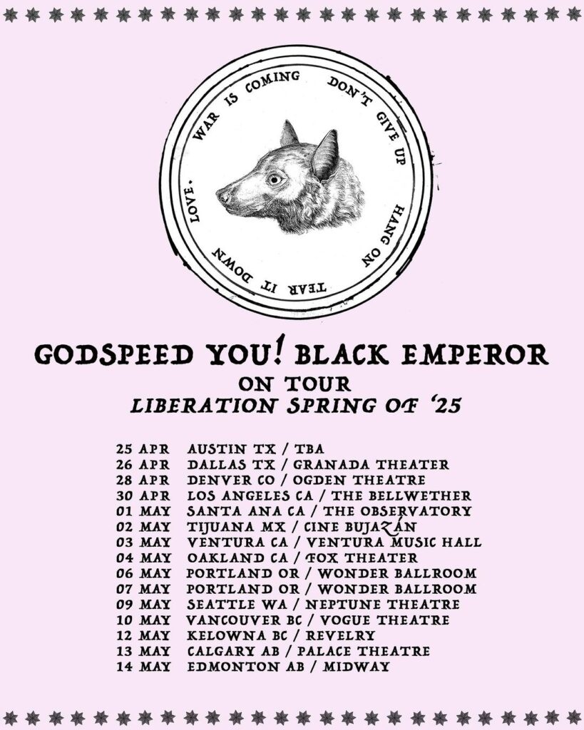 godspeed you 2025 tour dates