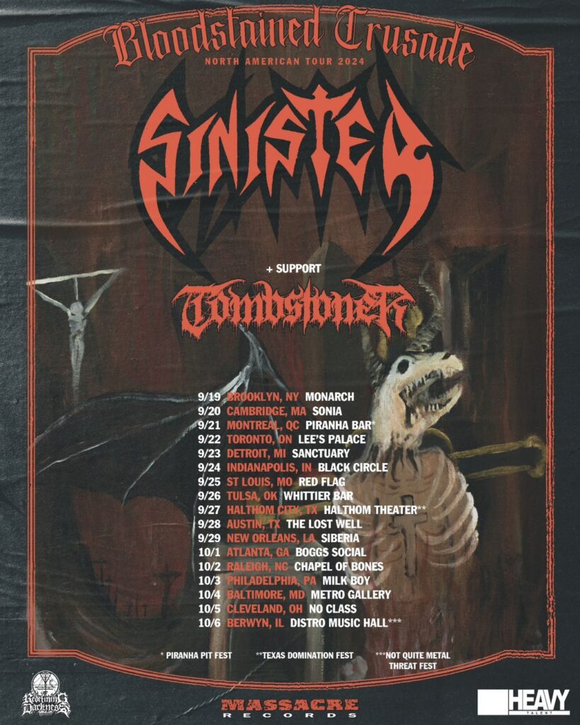 sinister tour with tombstone