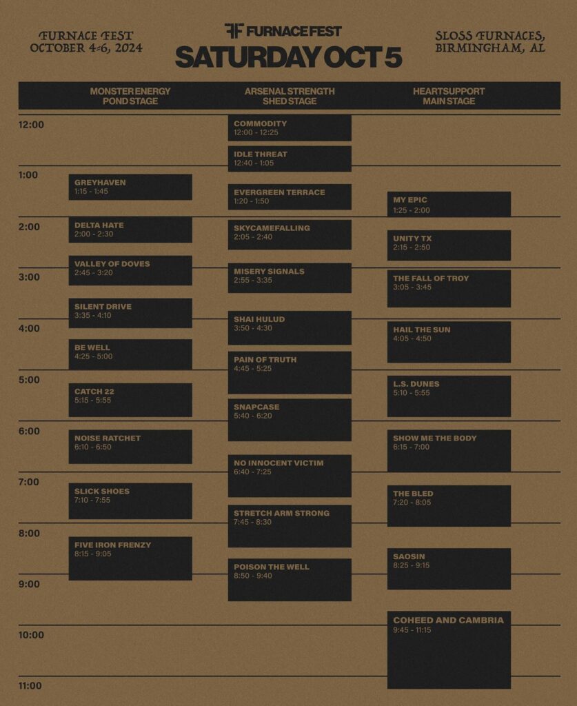 Furnace Fest 2024 Sat