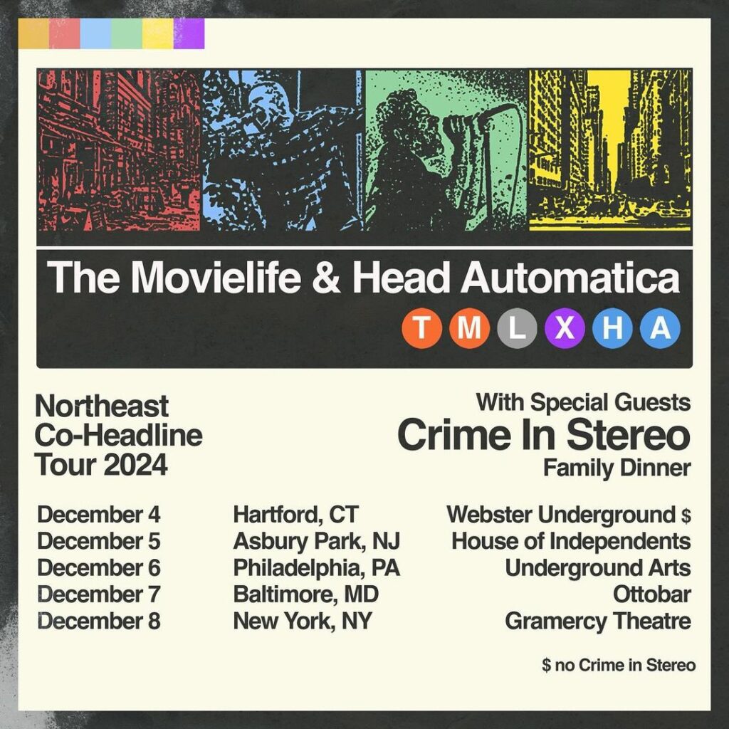 The Movielife / Head Automatica 2024 tour