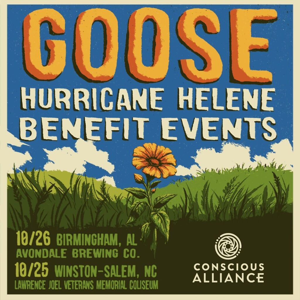 goose hurricane relief shows