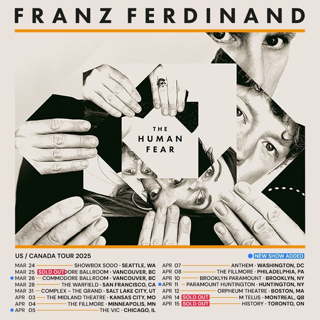 Franz Ferdinand 2025 tour additions