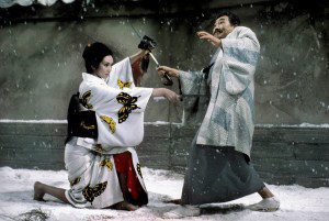 LADY SNOWBLOOD, (aka SHURAYUKIHIME), Meiko Kaji (left), 1973
